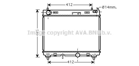 AVA QUALITY COOLING Радиатор, охлаждение двигателя TO2358